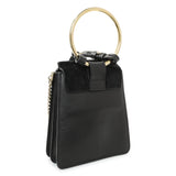 Chloe Black Suede Calfskin Mini Faye Bracelet Bag Handbags Chloe