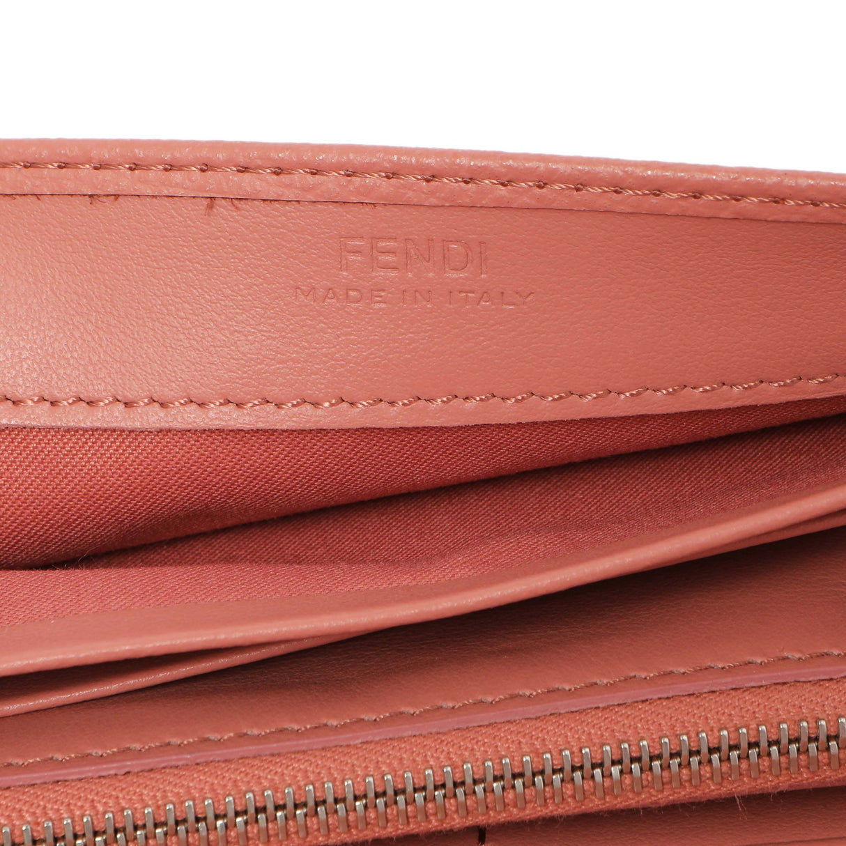 Fendi Pink Vitello Cruise F is Fendi Continental Envelope Wallet on Chain