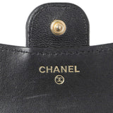 Chanel Black Quilted Lambskin Small Flap Wallet