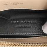 Saint Laurent Dark Beige Calfskin Loulou Chain Small Satchel Handbags Saint Laurent