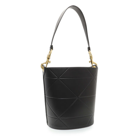 Prada Black Calfskin Symbole Bucket Bag Handbags Prada