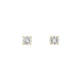 18K Yellow Gold 0.30 Carat Diamond Stud Earrings