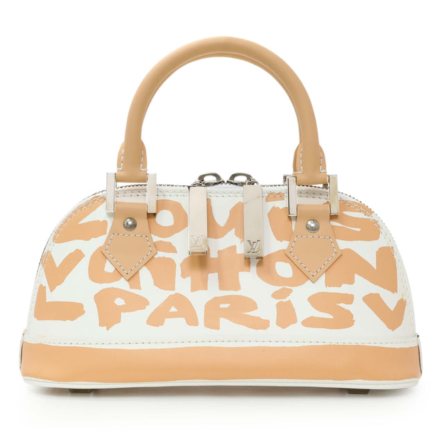 Louis Vuitton Peach Graffiti Alma PM Handbags Louis Vuitton