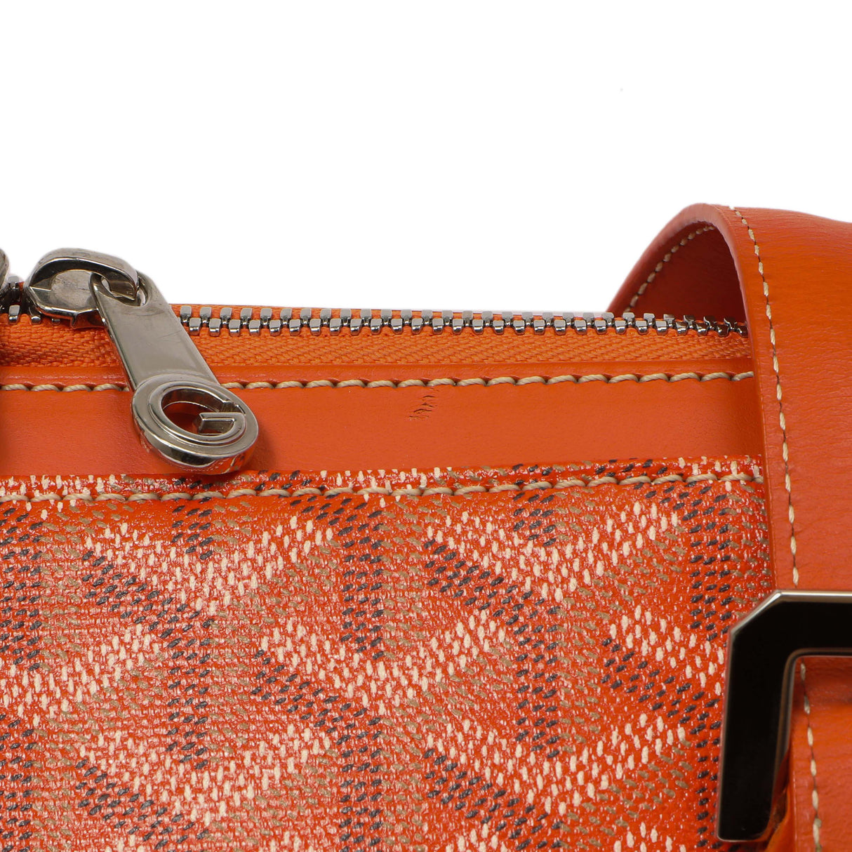 Goyard Orange Goyardine Sac Marie Galante GM