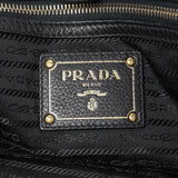 Prada Black Vitello Daino Shopping Tote Handbags Prada