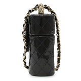 Chanel Black Patent Lipstick Case On Chain Accessories Chanel
