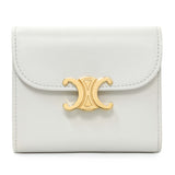 Celine Grey Shiny Calfskin Small Triomphe Wallet Accessories Celine