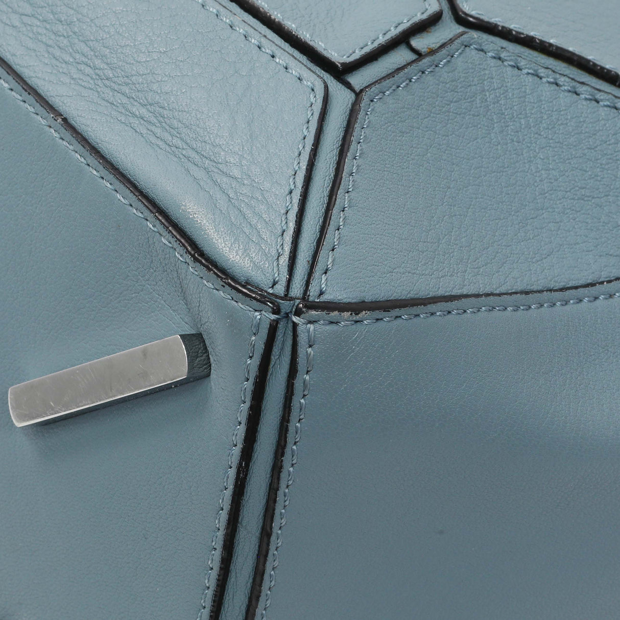 Loewe Blue Calfskin Medium Puzzle Bag