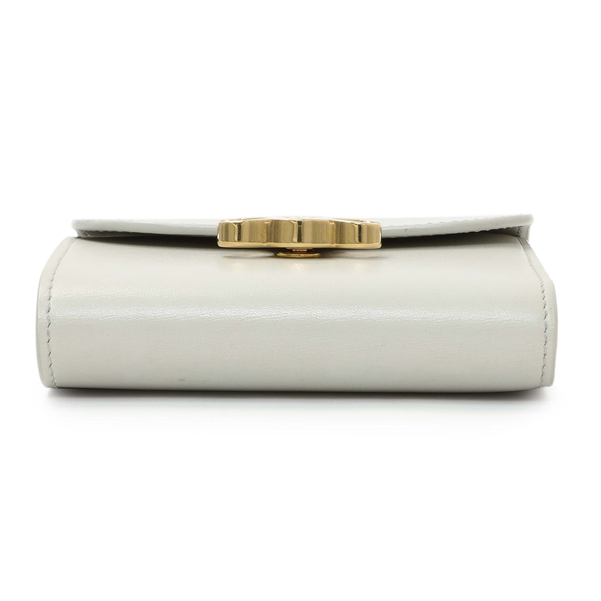 Celine Grey Shiny Calfskin Small Triomphe Wallet Accessories Celine