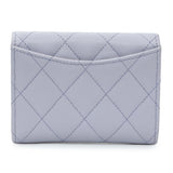 Chanel Purple Caviar Quilted Flap Card Holder Wallet Accessories Chanel