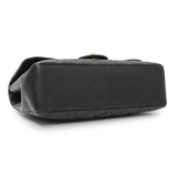 Chanel Black Quilted Caviar Jumbo Single Flap Handbags Chanel