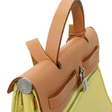 Hermes Vache Hunter Yellow Toile Herbag Zip 31 PM Handbags Hermes