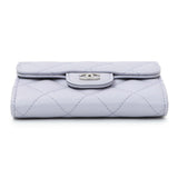 Chanel Purple Caviar Quilted Flap Card Holder Wallet Accessories Chanel