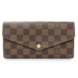 Louis Vuitton Damier Ebene Sarah Wallet Accessories Louis Vuitton