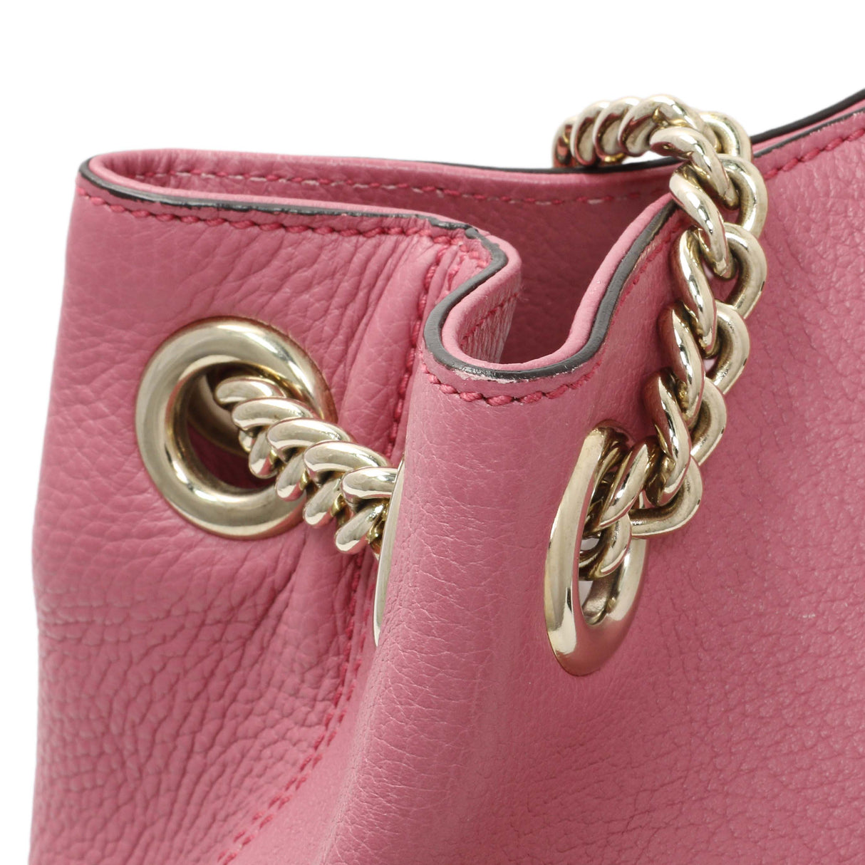 Gucci Pink Medium Soho Chain Shoulder Bag Handbags Gucci