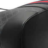 Gucci Black GG Supreme Monogram Web Tote Handbags Gucci