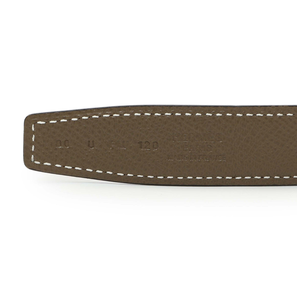 Hermes Black Swift Etoupe Epsom 24mm Reversible Gamma Belt Handbags Hermes