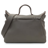 Hermes Grey Evergrain Sac Oxer w/ Strap Handbags Hermes
