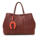 Hermes Orange Swift Paddock Horseshoe Bag Charm Accessories Hermes