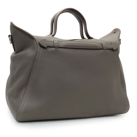 Hermes Grey Evergrain Sac Oxer w/ Strap Handbags Hermes