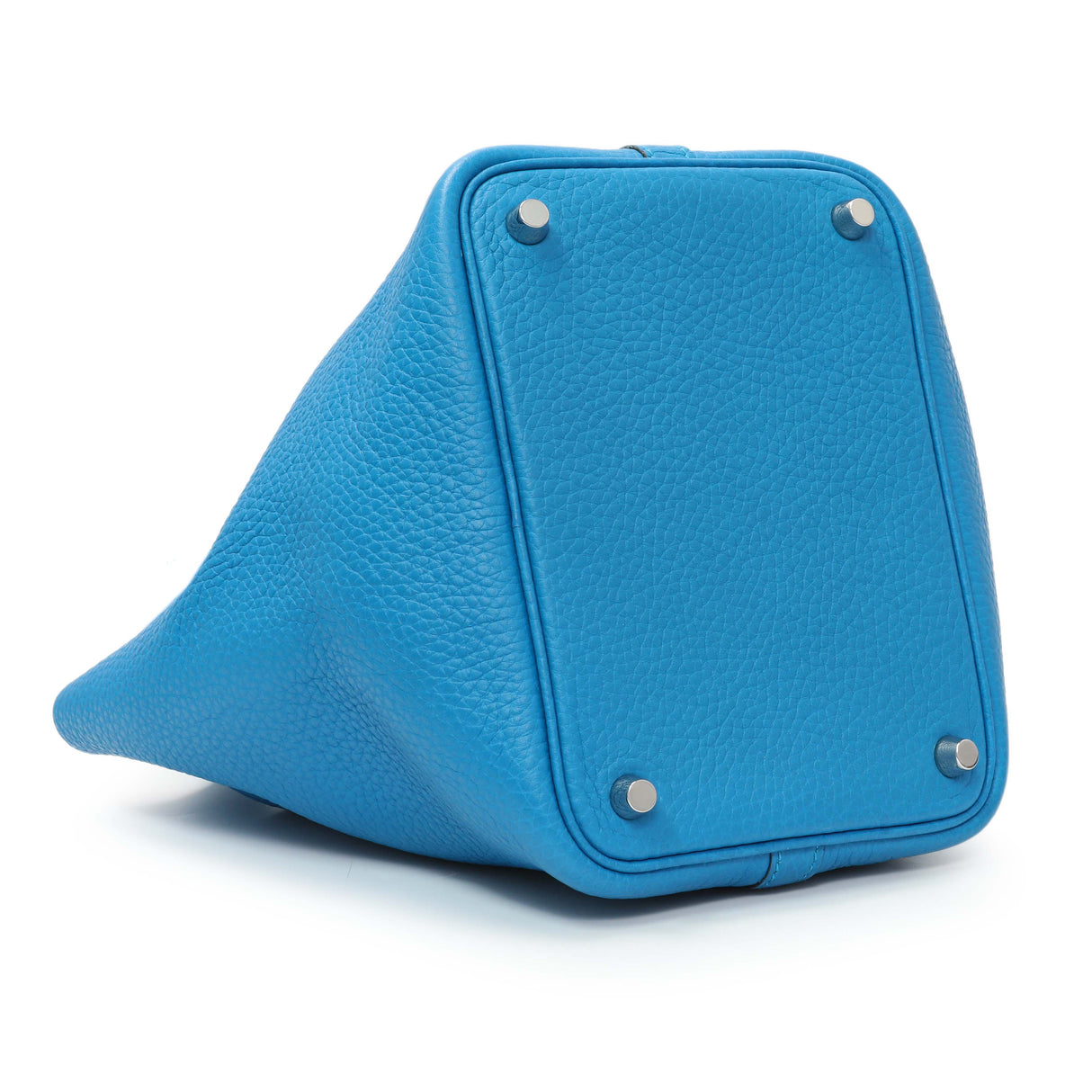 Hermes Bleu Zanzibar Clemence Picotin Lock 18 PM Handbags Hermes
