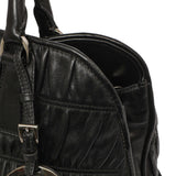 Prada Black Nappa Gaufre Double Handle Tote