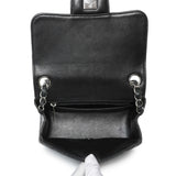 Chanel Black Lambskin Chevron Quilted Mini Square Flap Handbags Chanel