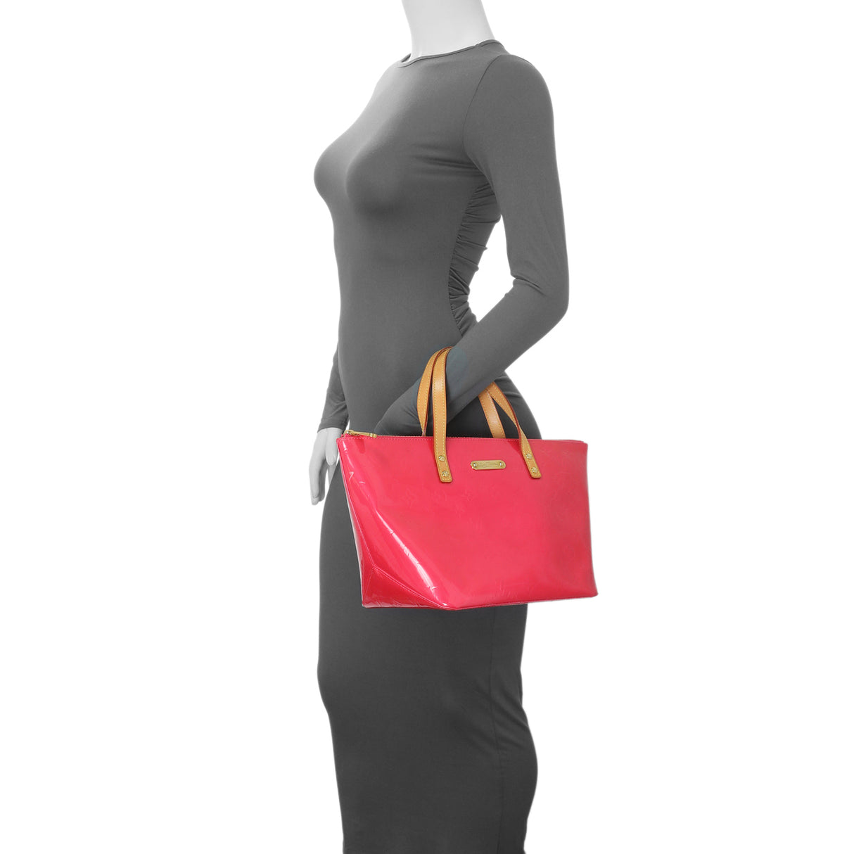 Louis Vuitton Pink Vernis Bellevue PM Handbags Louis Vuitton