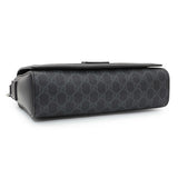 Gucci Black GG Supreme Monogram Medium Crossbody Messenger
