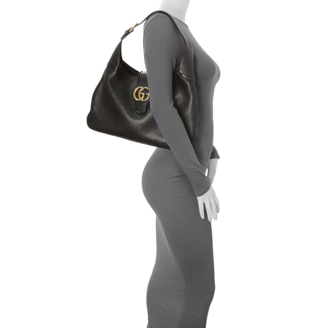 Gucci Black Goatskin Medium Aphrodite Shoulder Bag – Modaselle