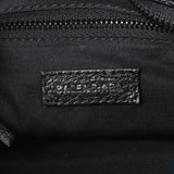 Balenciaga Black Chevre Metallic Edge Mini City