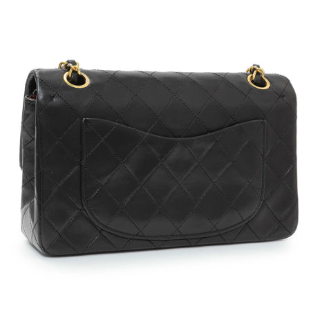 Chanel Black Quilted Lambskin Vintage Small Double Flap
