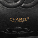 Chanel Black Quilted Caviar Medium Classic Double Flap