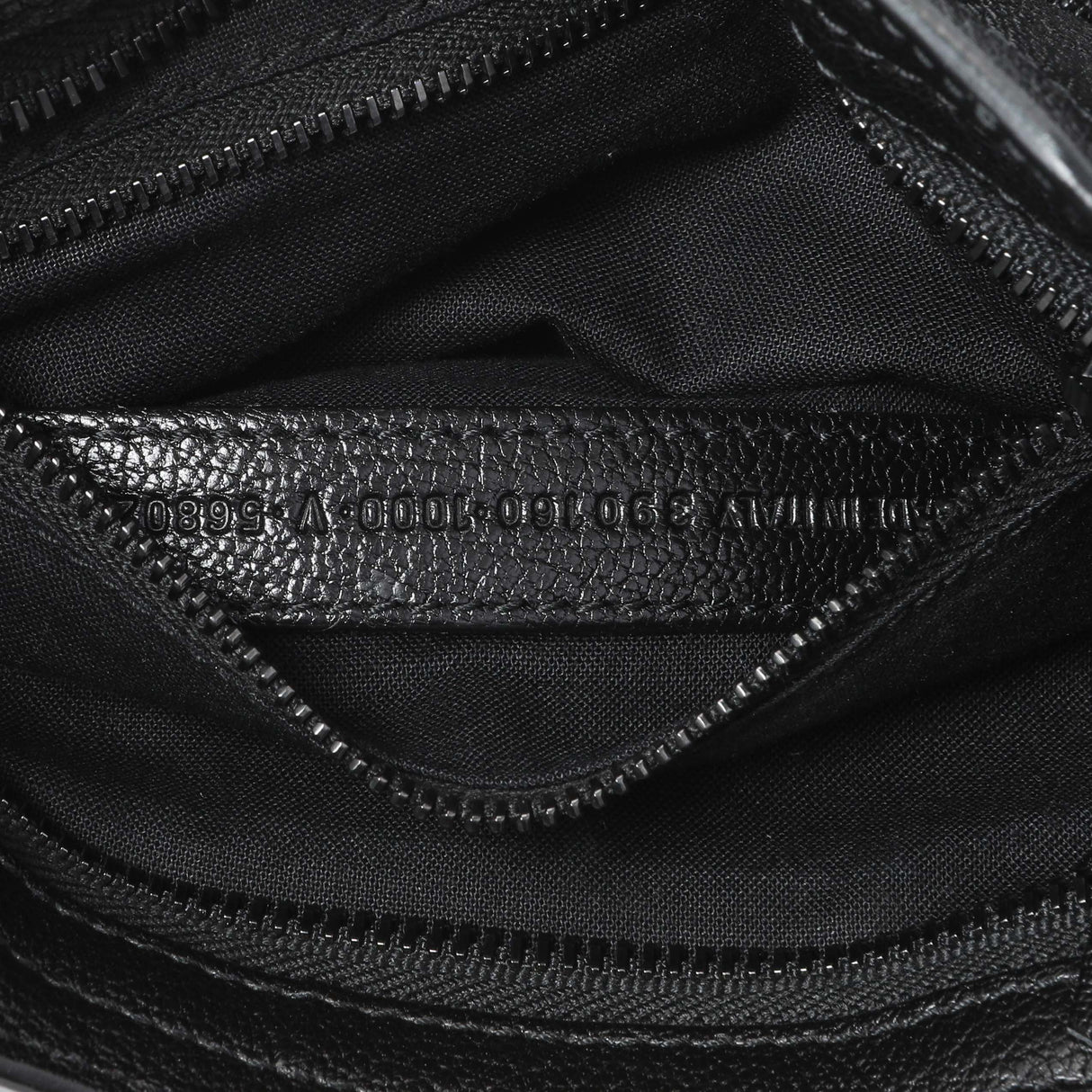 Balenciaga Black Chevre Metallic Edge Mini City