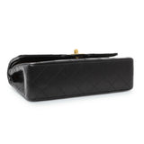 Chanel Black Quilted Lambskin Vintage Small Double Flap Handbags Chanel
