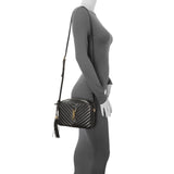 Saint Laurent Black Calfskin Matelasse Monogram Lou Camera Bag Handbags Saint Laurent