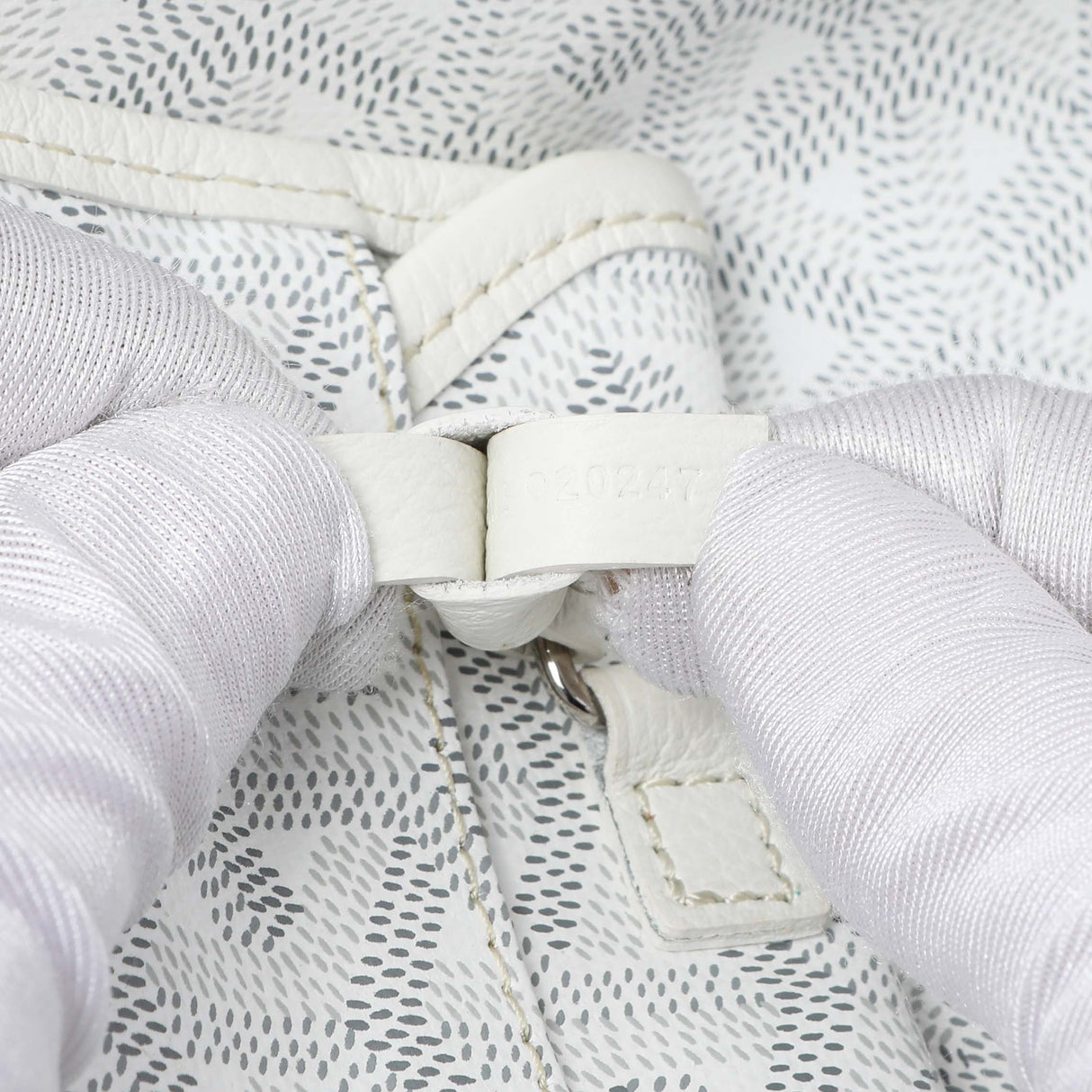 Goyard White Goyardine Saint Louis PM