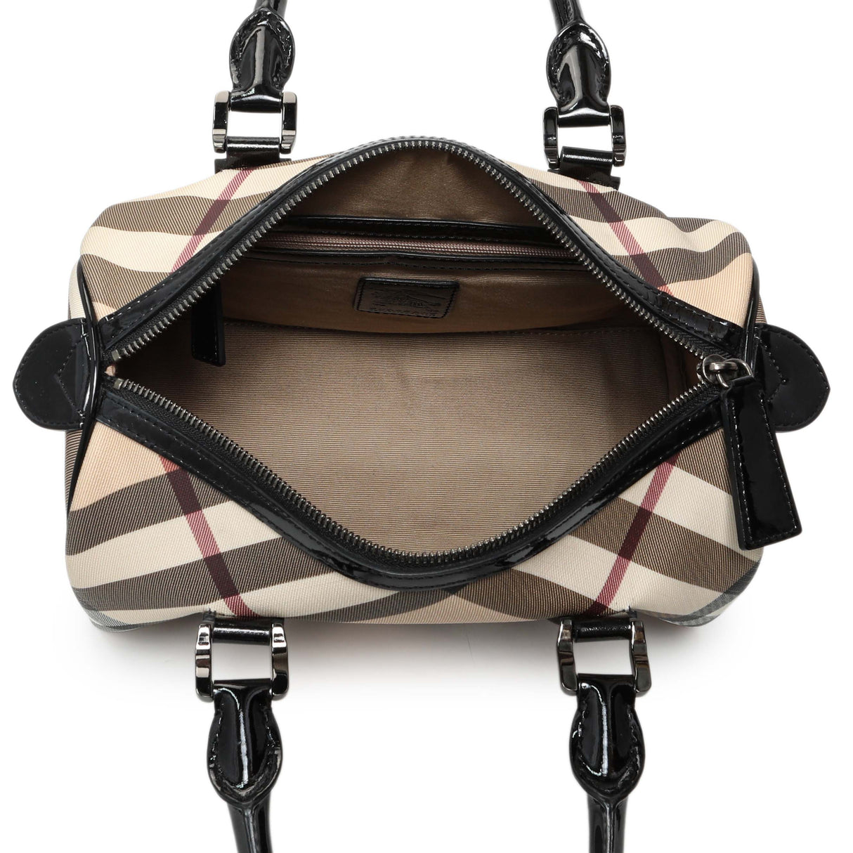 Burberry SuperNova Check Boston Handbags Burberry