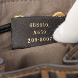 Fendi Brown Calfskin Zucca Embossed Mini Mon Tresor Bucket Bag