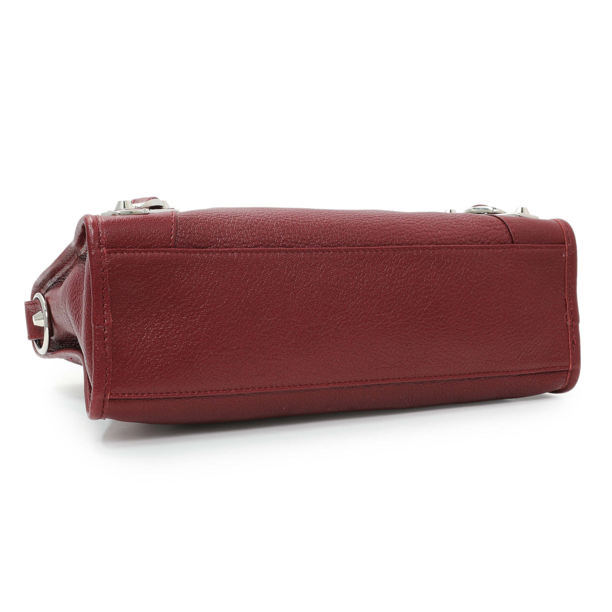 Balenciaga Burgundy Chevre Metallic Edge Hardware S City Handbags Balenciaga