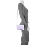 Balenciaga Lilac Shiny Calfskin Crocodile Embossed Hourglass Chain Bag Handbags Balenciaga