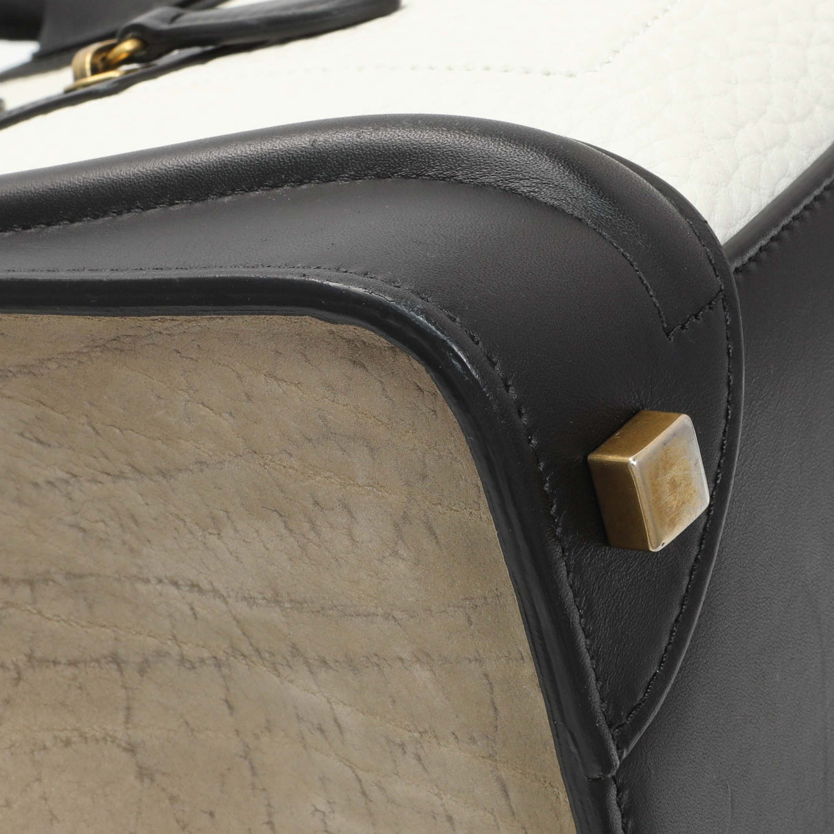 Celine Tricolor Calfskin Suede Micro Luggage Tote Handbags Celine