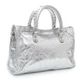Balenciaga Silver Agneau Small Le City Handbags Balenciaga