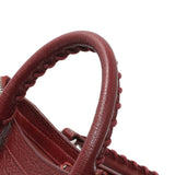 Balenciaga Burgundy Chevre Metallic Edge Hardware S City Handbags Balenciaga