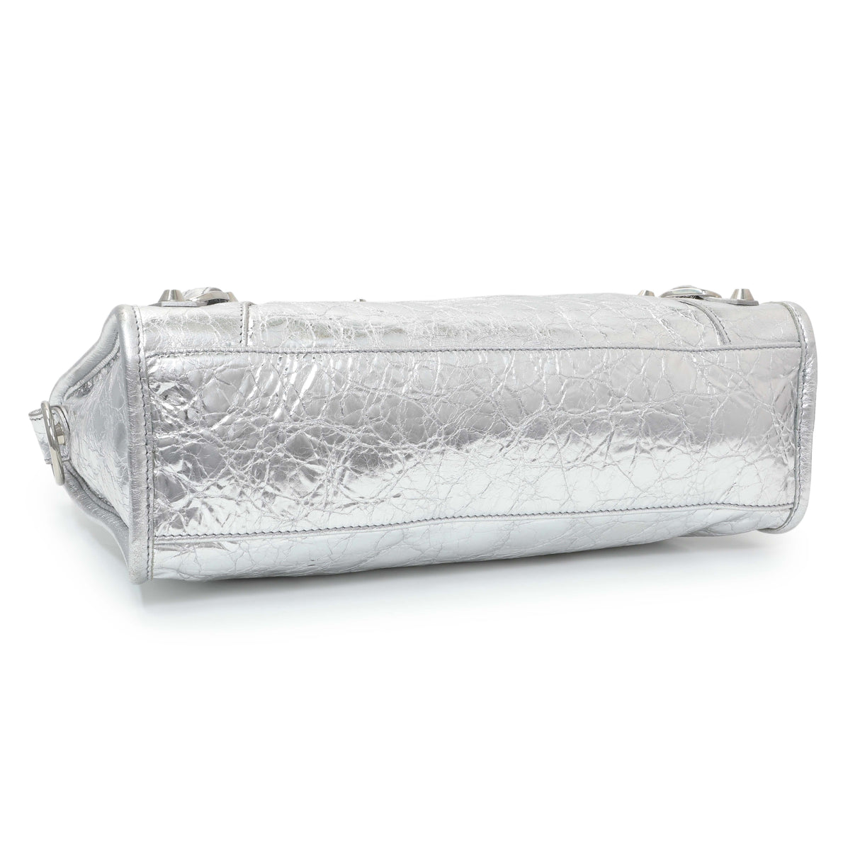 Balenciaga Silver Agneau Small Le City Handbags Balenciaga