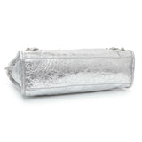 Balenciaga Silver Agneau Small Le City Handbags Balenciaga