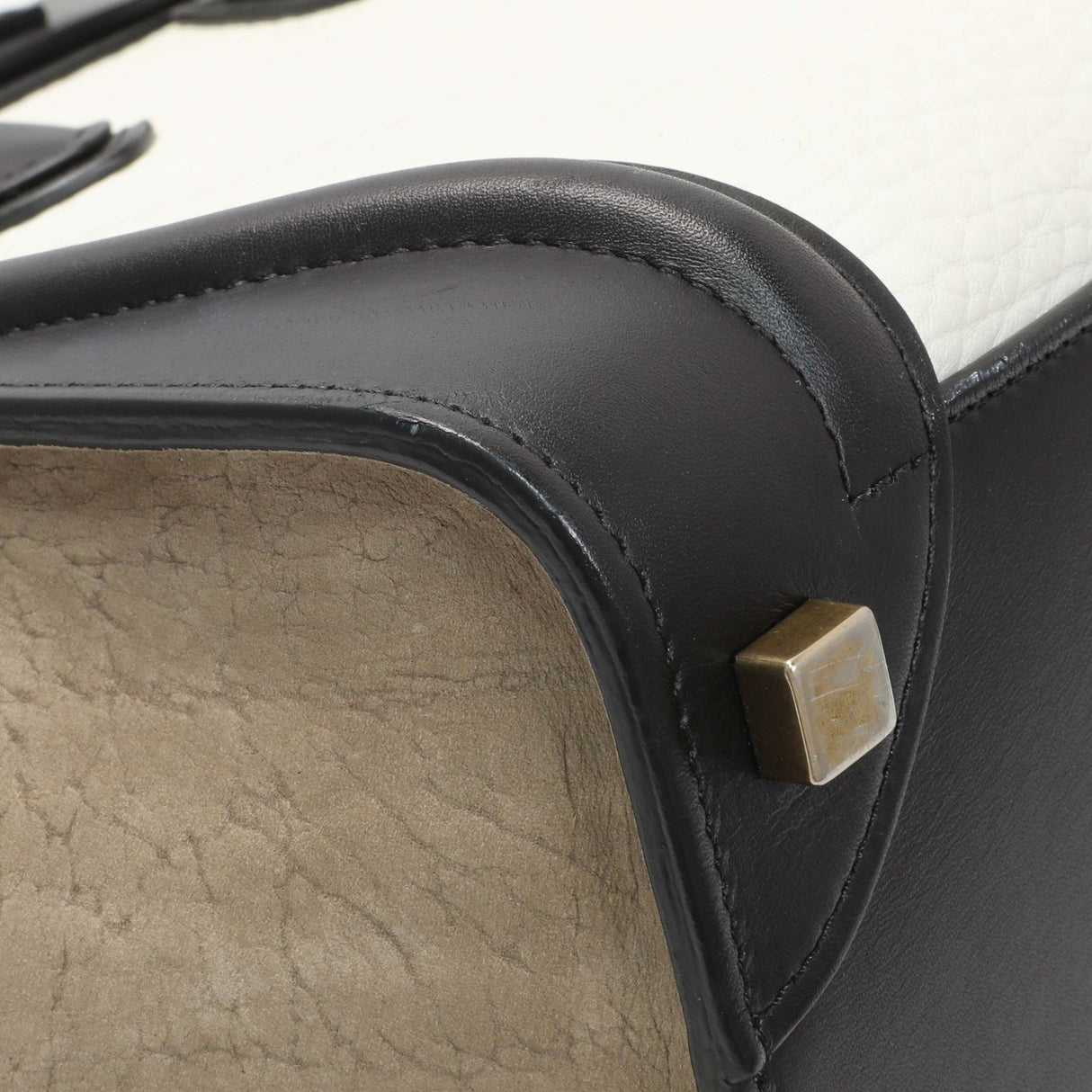 Celine Tricolor Calfskin Suede Micro Luggage Tote Handbags Celine