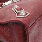 Balenciaga Burgundy Chevre Metallic Edge Hardware S City Handbags Balenciaga