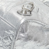 Balenciaga Silver Agneau Small Le City Handbags Balenciaga