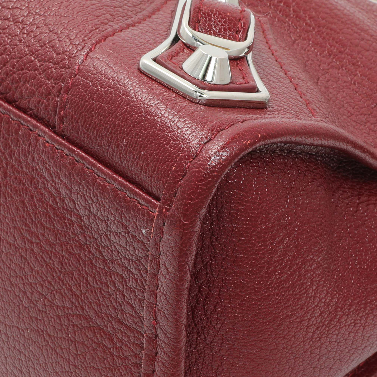 Balenciaga Burgundy Chevre Metallic Edge Hardware S City Handbags Balenciaga